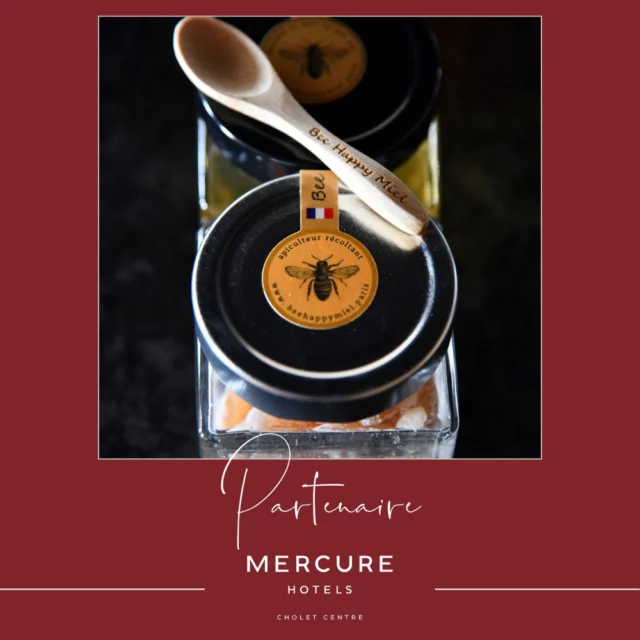 🐝 **Un miel local… et engagé !** 🍯

L’hôtel Mercure Cholet Centre est fier d'être associer @bee_happy_miel . Grâce à ce partenariat, nous vous proposons un **miel local** récolté dans le respect des abeilles et de l’environnement, en plein cœur du vignoble nantais à Clisson. 

Présent sur notre buffet petit-déjeuner, ce miel artisanal reflète notre volonté de **valoriser les circuits courts** et de **soutenir une production durable**. 

Un geste doux pour la planète, une saveur authentique pour vos papilles 🍯🌿

https://www.hotel-mercure-cholet.com/
#hotelmercurecholet #hotel #mercure #cholet
#choletagglo, #choletmaville #surprenantcholetais
#MercureCholetCentre #BeeHappyMiel #MielLocal #EngagementResponsable #Cholet #Clisson #PartenariatLocal #SaveursLocales #Biodiversité