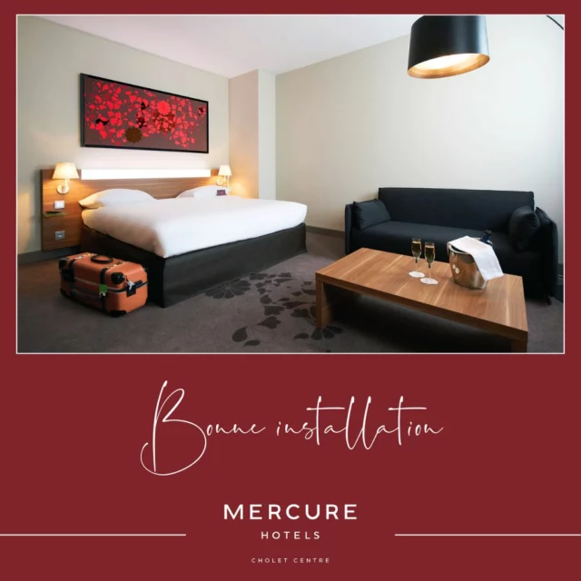 🛏️ Votre bulle de confort en plein cœur de Cholet ✨

Au Mercure Cholet Centre, chaque chambre a été conçue pour offrir une expérience reposante, élégante et fonctionnelle.
Que vous voyagiez pour affaires ou pour le plaisir, installez-vous… et respirez.

✔️ Literie haut de gamme pour un sommeil profond
✔️ Design moderne et chaleureux
✔️ Salle de bain spacieuse, bureau, TV, Wi-Fi haut débit
✔️ Chambres classiques, Privilège ou familiales : à chacun son confort

Et le tout à quelques pas des commerces, restaurants et sites culturels du centre-ville 🏙️

📍#MercureCholetCentre #ChambresConfortables #HotelCholet #SéjourDeQualité #ReposEnVille #DesignEtConfort