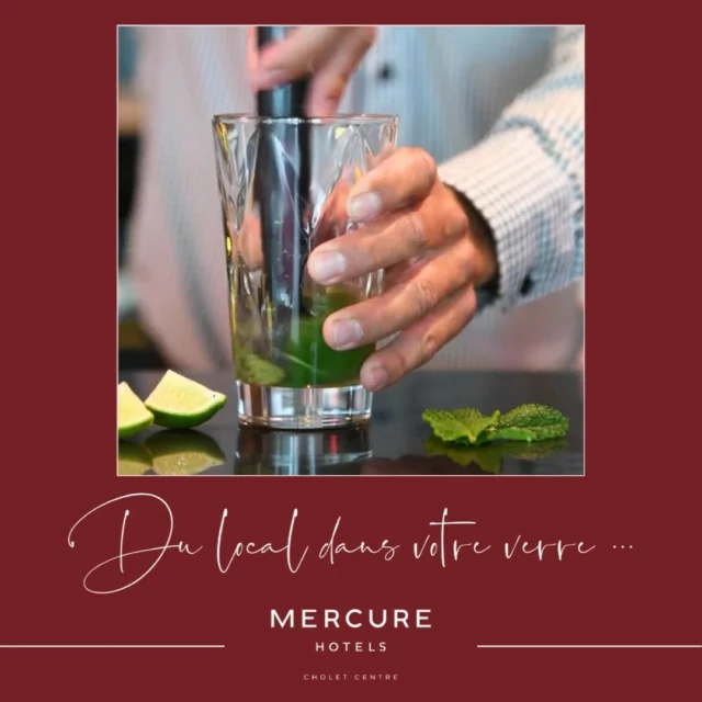 🍃🍹 Le Mojito… version locale !
Au Mercure Cholet Centre, on revisite les classiques avec une touche régionale 🌿

Découvrez notre Mojito local, une création maison à base d’ingrédients soigneusement sélectionnés, issus du terroir :

À savourer au bar ou en terrasse, à l’heure de l’apéro ou après une belle journée dans la ville.

👉 Unique, rafraîchissant, et surtout inoubliable.
Passez goûter notre signature cocktail !

#MercureCholetCentre #MojitoLocal #CocktailSignature #BarCholet #ApéroTime #SaveursLocales #CholetVibes
https://www.hotel-mercure-cholet.com/
#hotelmercurecholet #hotel #mercure #cholet
#choletagglo, #choletmaville #surprenantcholetais